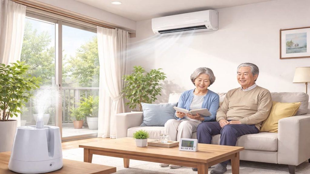 Aircon for elderly comfort: 5 tips (Warmth balance and dry-skin prevention)