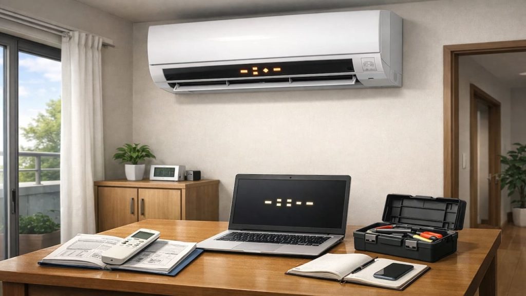 Aircon error code: 5 steps (Read it calmly and decide the next move)