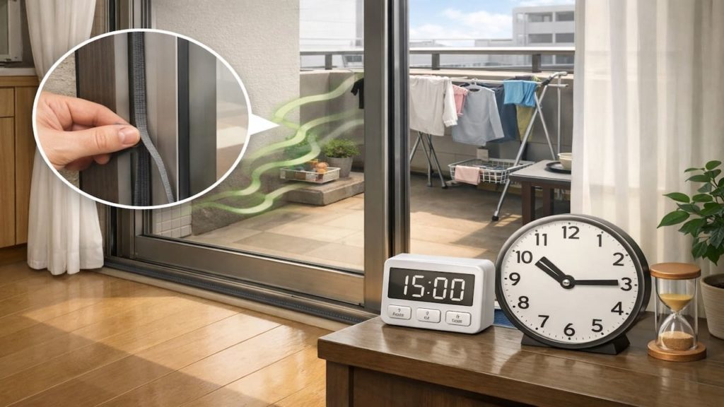 Balcony odors drift indoors: 5 tips (Door seals airflow and timing)