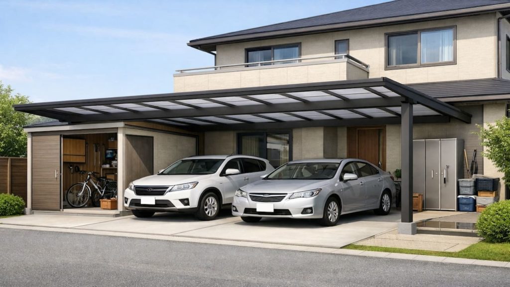 Carport extension ideas: 5 tips (Porch link storage and roofline)