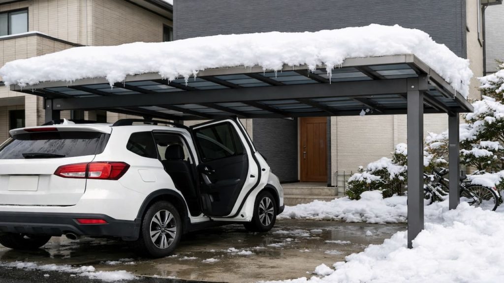 Carport feels too low: 5 signs (SUV height door swing and snow)