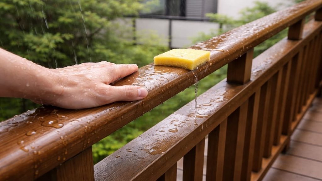 Deck handrail comfort: 5 checks for grip on wet days (Width splinters)
