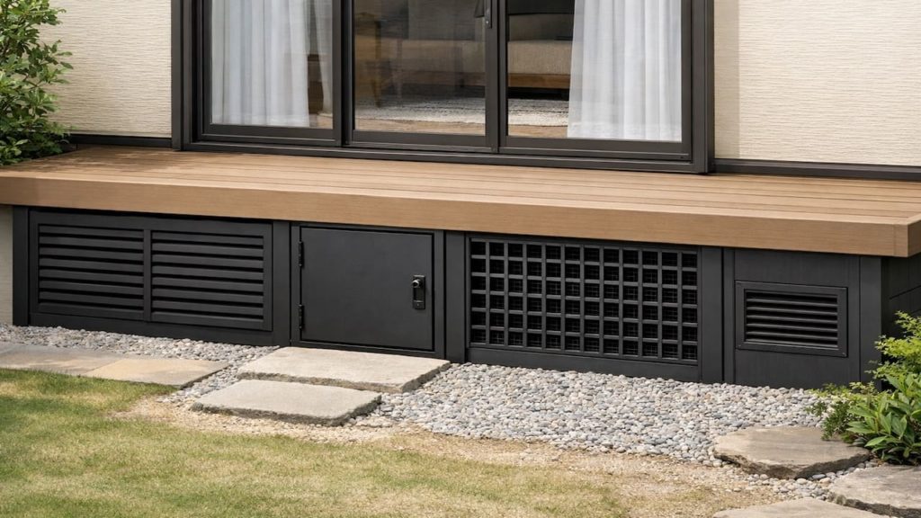 Deck skirting ideas: 5 checks to keep airflow and access (Vents access)