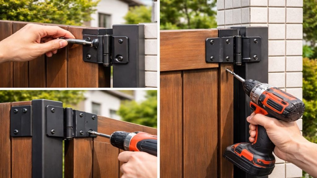 Fence hinges sagging: 5 checks (Gate weight screws and post strength)
