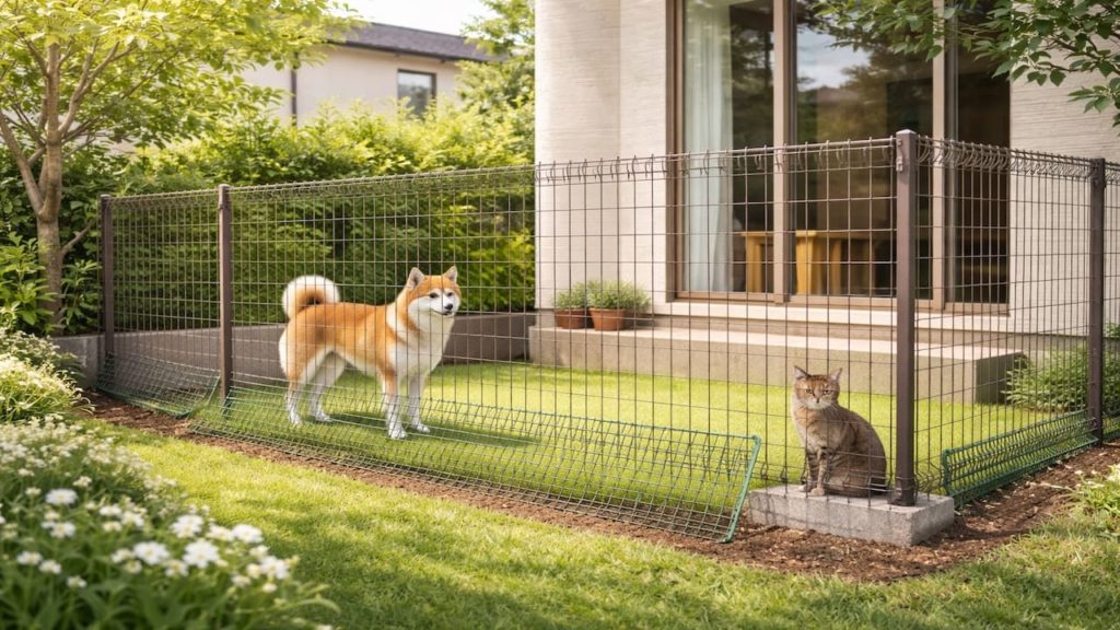 Fence safety around pets at home: 5 tips (Dig guards mesh and safe height)