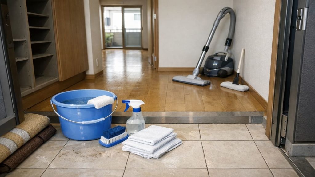 Genkan move-out clean: 5 steps【Pass final checks without panic】