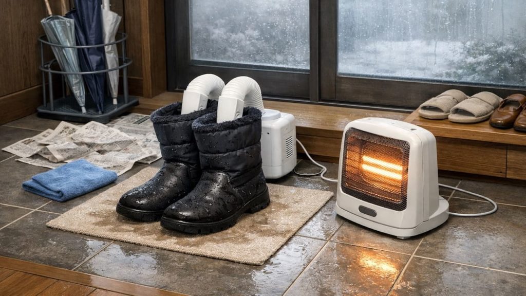 Genkan wet boots care: 5 tips【Dry faster during cold winter days】