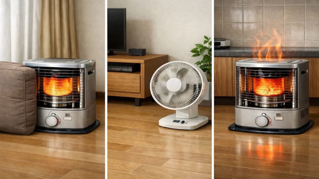 Common kerosene heater fan mistakes 5 warnings to know (Blocking vents wrong speed heat)
