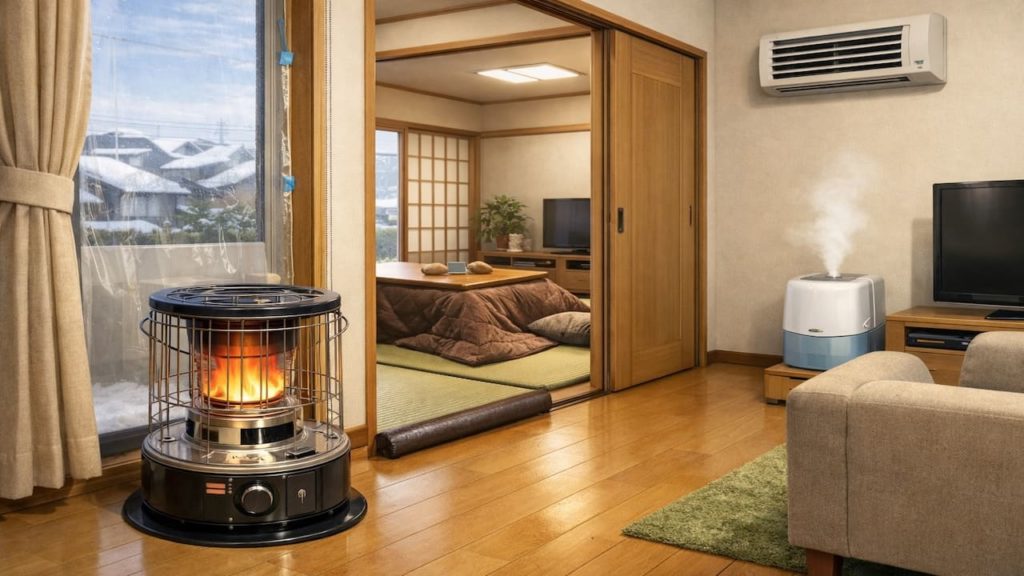 Kerosene heater tips for Japan winter comfort 5 tips (Draft sealing vent rhythm and rooms)