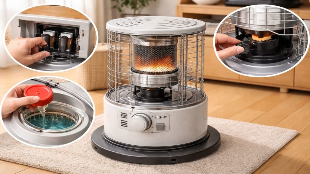 Kerosene heater won’t start today 5 checks to try (Battery igniter wick level and fuel)