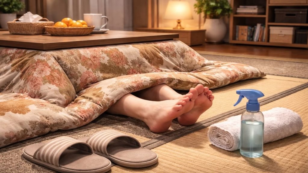 Kotatsu foot smell: 5 tips【Reduce odor with simple habits after long days】