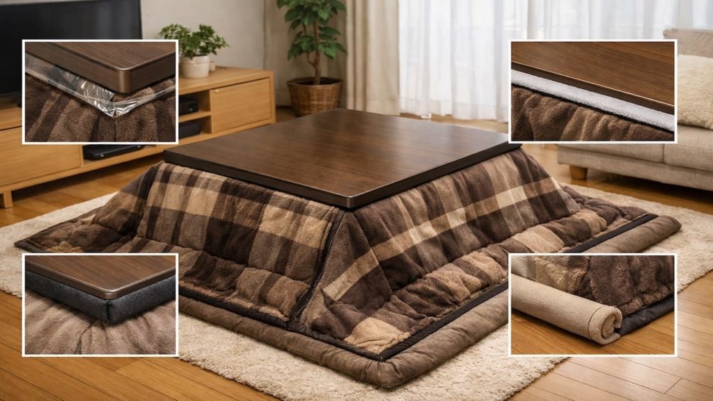 Kotatsu heat loss fixes: 5 tips【Seal gaps so warmth stays under blanket】