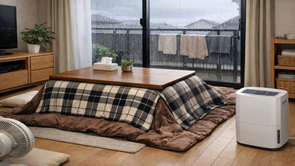 Kotatsu mold prevention: 5 checks【Stop damp blankets in rainy weeks】
