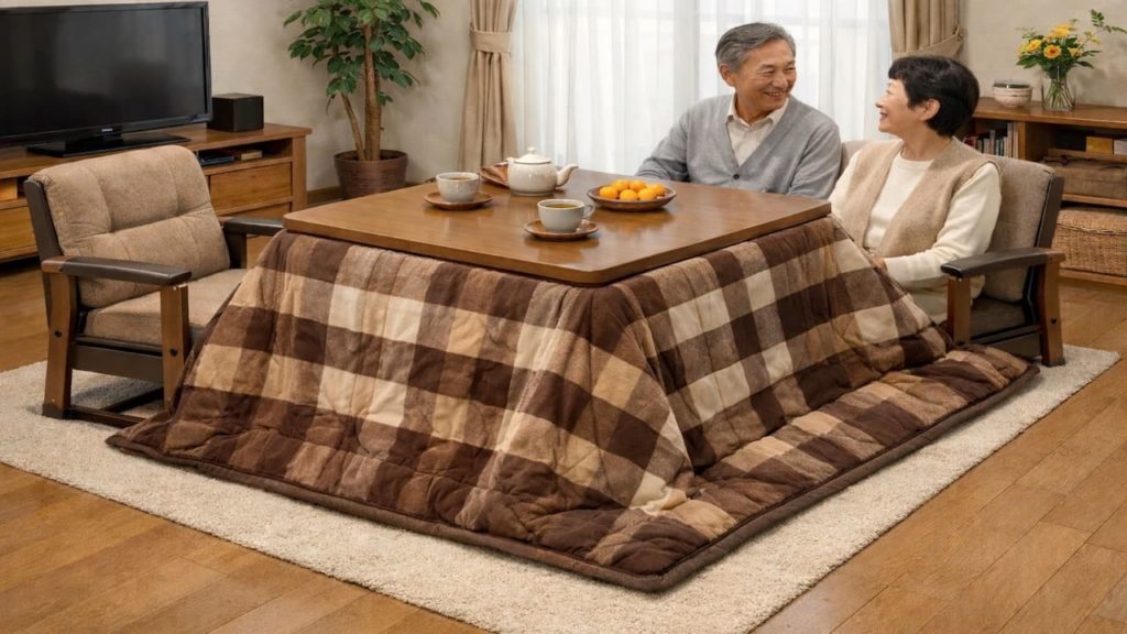 Kotatsu for seniors: 5 tips【Warm feet safely with easy entry and support】