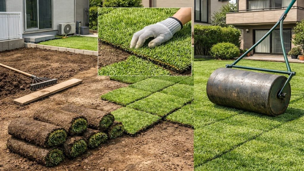 Lawn sod installation 5 checks to avoid gaps (Soil prep seams and rolling)