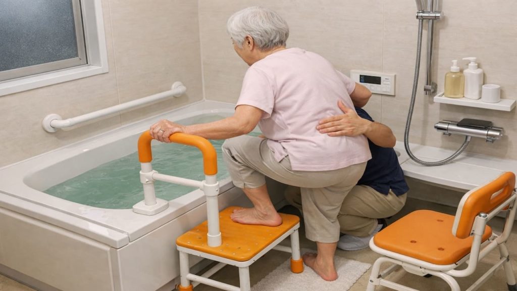Ofuro elderly support: 5 checks【Make entry and exit stable and calm】