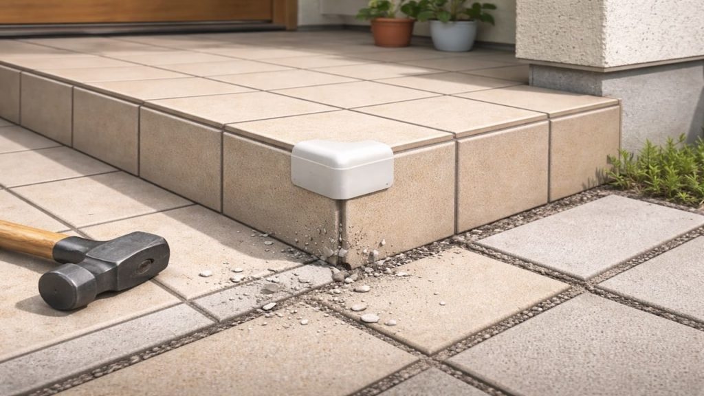 Pavement chips on ceramic tile 5 checks to prevent (Impact corners and grit)