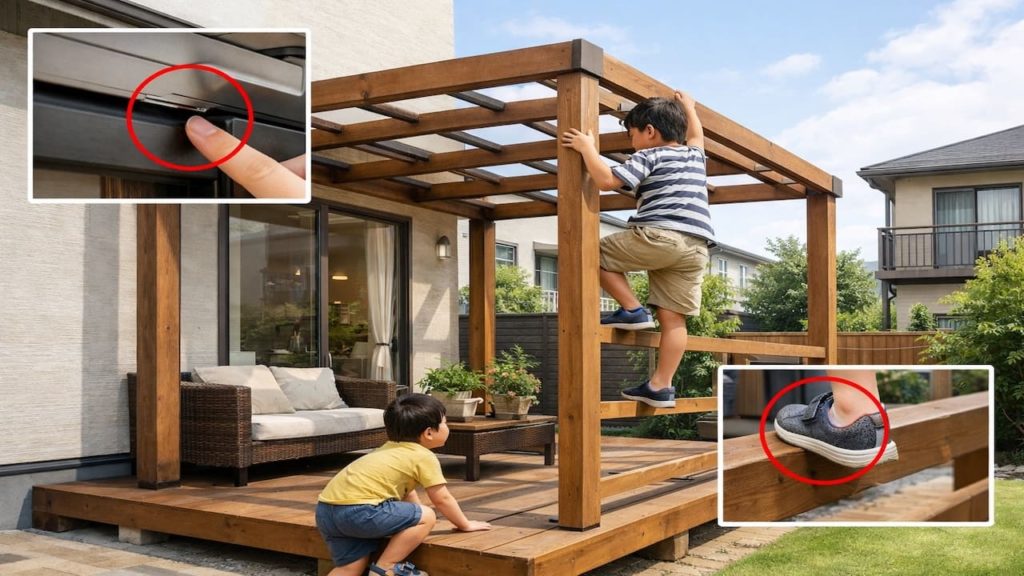 Pergola safety for kids: 5 checks (Edges pinch points and climbs)