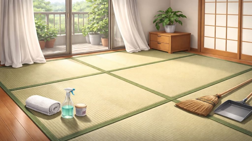 Tatami in rental homes: 5 tips【Care that stays safe for your deposit】