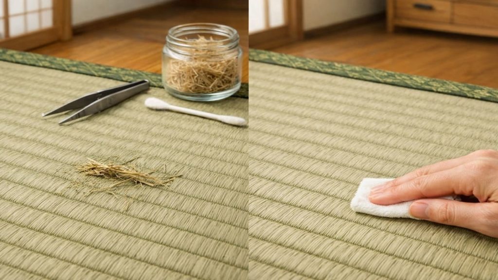 Tatami scratch repair: 5 tips【Hide small damage without messy tools】