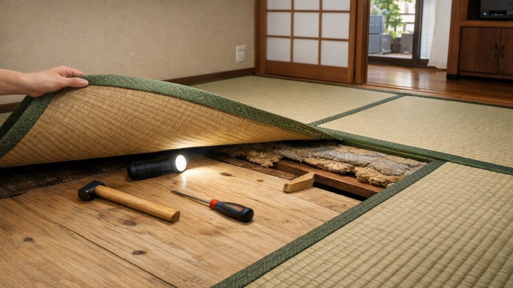 Tatami underlay issues: 5 checks【Fix squeaks without tearing everything up】