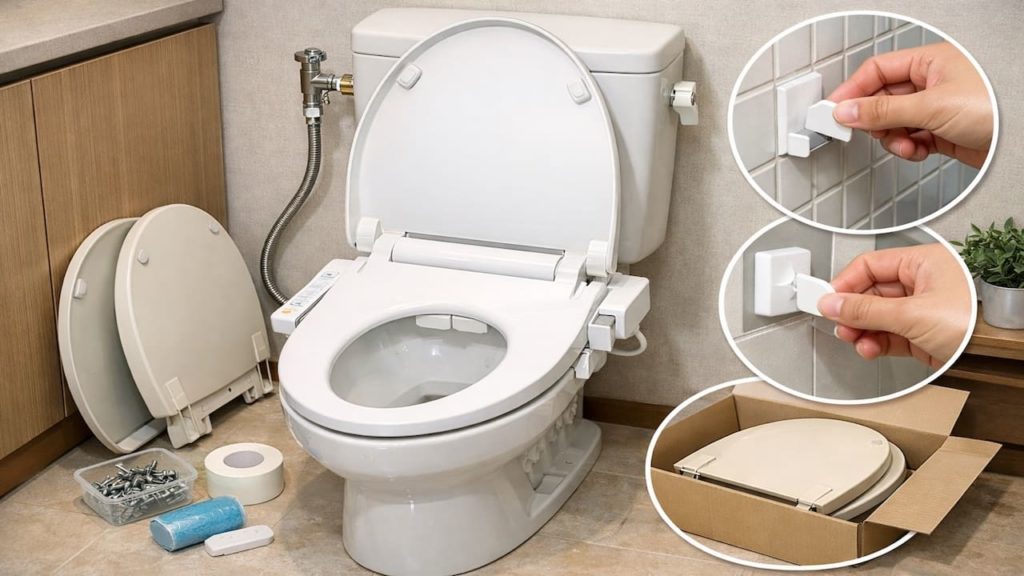 Washlet renter setup: 5 tips【Use reversible fixes and keep original parts】
