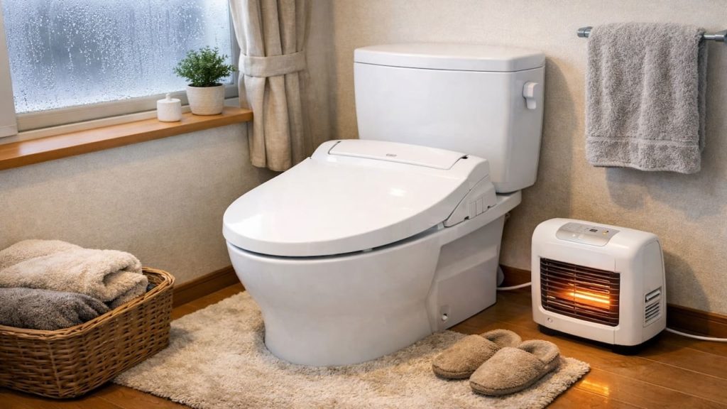 Washlet during cold season: 5 tips【Keep warmth while preventing condensation】