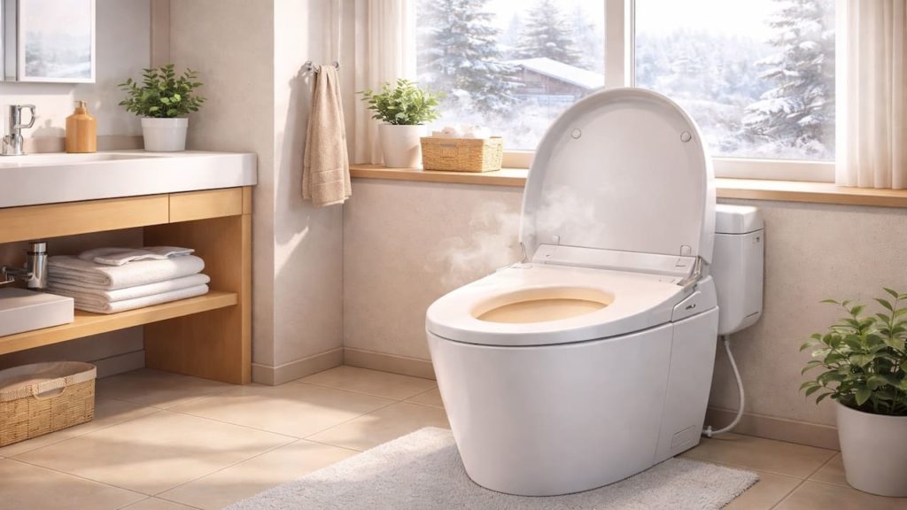 Washlet in winter mornings: 5 tips【Warm seat comfort without drying skin】